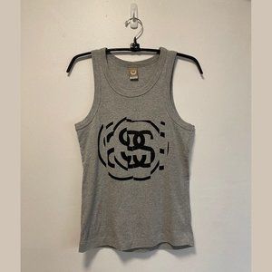 Stussy Girls Link 3 Tank – Silver Heather Size M